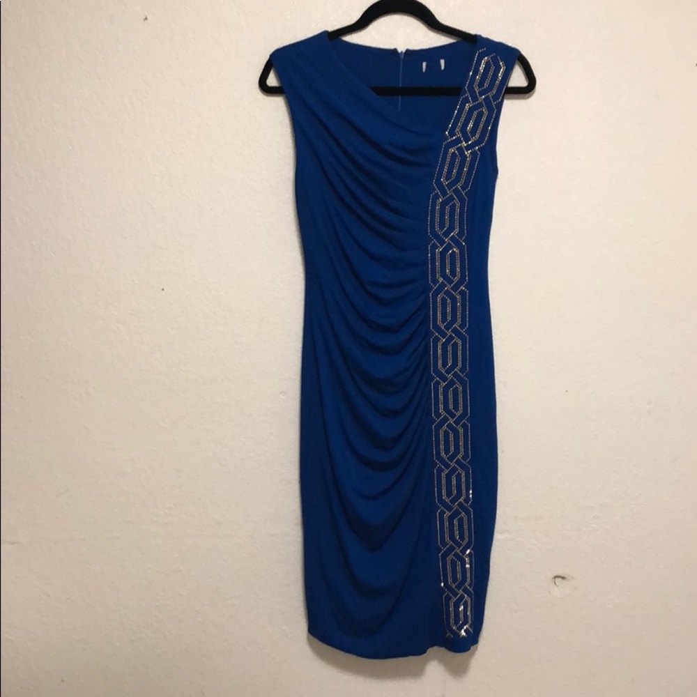 Blue cache dress